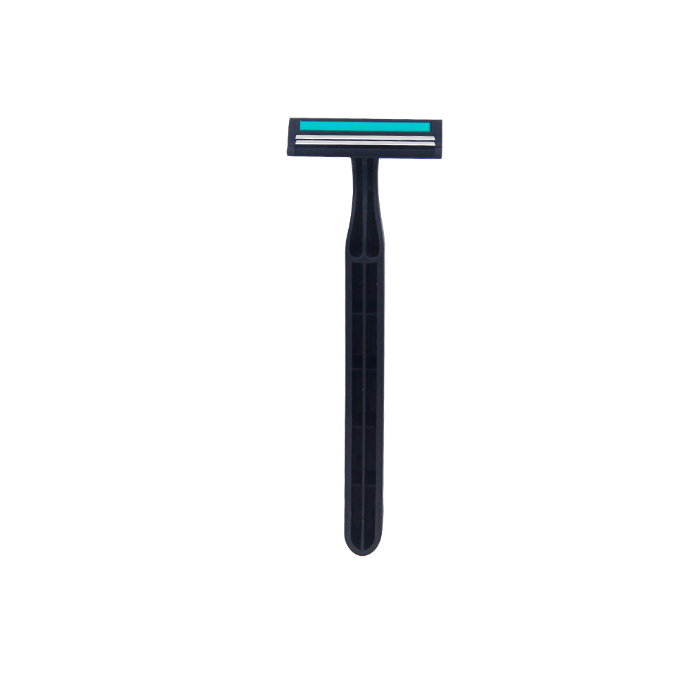 Hot Sale Double Edge Blade Disposable Razor, Custom Twin Blade Rubber Handle Shaving Razor