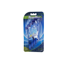 5pcs/set Factory Wholesale Rubber Handle Twin Blade Disposable Razor 