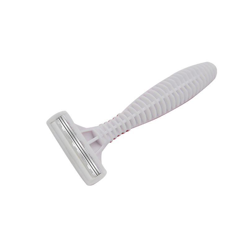 Three Blades Women Disposable Razor with Display Card 