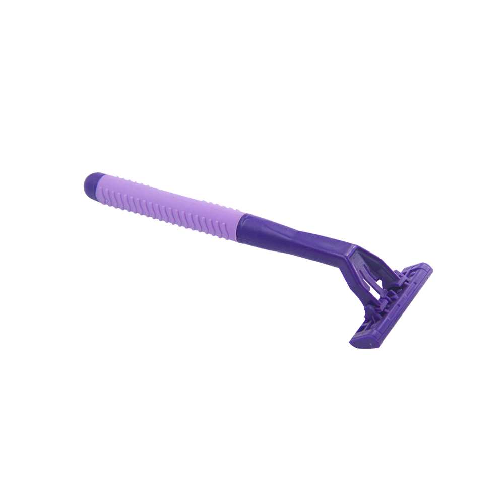 Factory Sale 4pcs/bag Wholesale Purple Wholesale Triple Blade Women Disposable Razor 